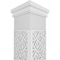Ekena Millwork Craftsman Classic Square Non-Tapered Mid-Century Fretwork Column w/ Prairie Capital & Prairie Base CC0809ENMIDPRPR - alternate 3